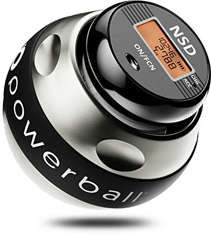 Powerball Electric Start Gyroscope - Gyro Ball pour la Force du Poignet, l'entraînement à la préhension et la rééducation (E-Titan Démarrage ÉLECTRIQUE Powerball)