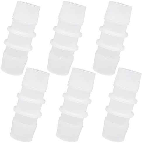 Plastic Hose Barb Fitting, 3/4 x 3/4 Pipe Connectors, Barbed Splicer Mender Joint Adapter Union Fitting, 6 Pcs