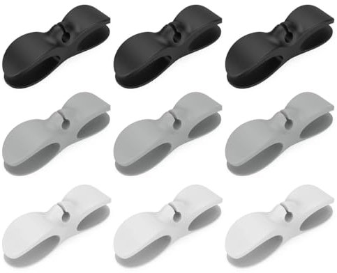 KGDUYC Serre-câbles électriques Paquet de 9 enrouleurs de câble, enrouleurs de cordon, organisateurs de câbles de cuisine autocollants, organisateurs de câbles, supports de câbles,mélangeurs