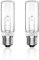 DoRight 150W E27 Lampadina Alogena Tubolare Bianco Caldo 2800K Dimmerabile 2007lm Trasparente Lampadine E27 Alogena per Lampade da Terra, Lampade da Tavolo, Illuminazione da Studio AC220-240V (2pc)