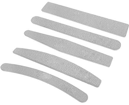 Lot de 5 limes à ongles grain 100 180 différentes formes polissoirs outils d'art essentiels pour l'entretien du vernis à ongles usage personnel professionnel léger compact durable émeri