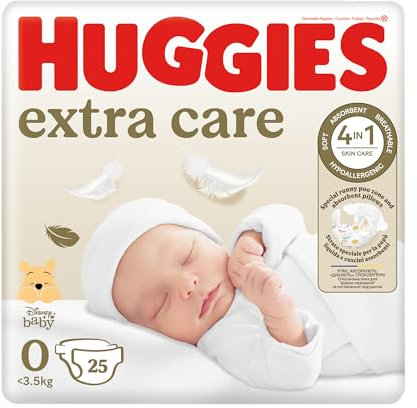 Huggies Newborn Windel für Neugeborene, 0 – 3,5 kg, 8 Stück, Größe S