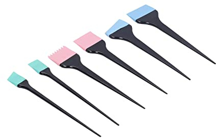 6 Pezzi di Capelli in Silicone, Pennelli per Tinture per Capelli Trattamenti Set di Pennelli per Colorare e Set di Ciotole Color Dye Home Barber Shop