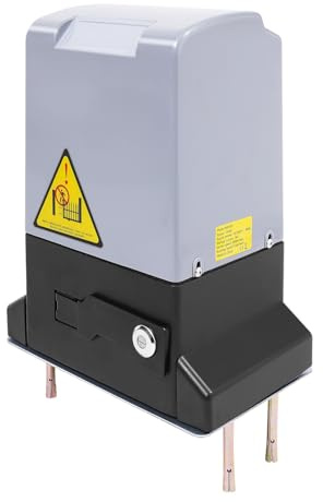 750W Remote Door Opener 1800kg Automatic Sliding Gate Opener Commercial Heavy Duty Gate Operator for Gate with 2 Remote Controls, 2 Keys and Infrared Sensors for Communities, Businesses (750 W)