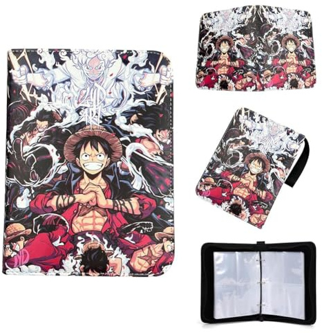 Anime Classeur Carte Album De Cartes à Collectionner 50 Pages 400 Pochette Étanche Classeur pour Cartes à Collectionner Album Cahier Range Cadeaux pour Enfant