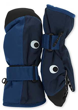 Sterntaler Fäustling Wal mit Daumen, Bündchen und Klettverschluss, wasserdicht (mit Thinsulate-Inlet) - unisex Accessoires für Babys & Kleinkinder - warm und funktional - marine, Gr. 1