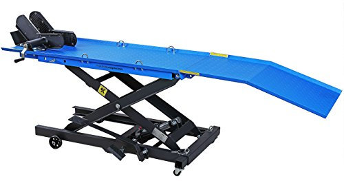 Montaggio Lift Pro Ingegneria plb360-KH di J Mini Forbici palcoscenico, Ponte Sollevatore motociclo, 360 kg, funzionamento a pedale blu, 02059
