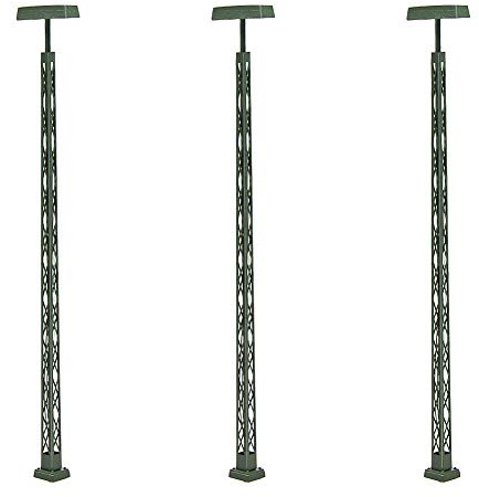 Evemodel LQS56HO 3 STK. Modell bahnleuchten Streckenmast Gittermastleuchte 13.5cm,spur H0 licht Layout 3V 12V