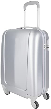 MERCURY TEXTIL - Maleta pequeña para Cabina rígida 4 Ruedas 360º Gira Equipaje de Mano (Gris)