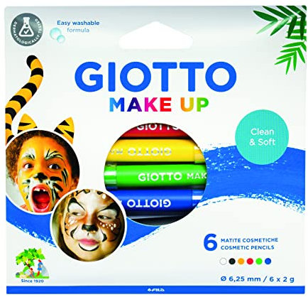 Giotto Set 6 Matite Colori Classici Trucchi per Bambini (FILA, 474000)