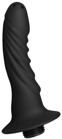 Axcroo Weiche Silikon Analdusche Vaginaldusche Dildo Duschköpfe Nozzle SM Einlauf Anal Spülung Vaginal Intimdusche Klistierspritze Analreinigung Enema Irrigator Intimreinigung für Männer Frauen (A)