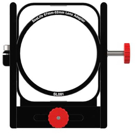 SEALIFE SL081 Adattatore per obiettivo da 67 mm-52 mm progettato solo per alloggiamento SeaLife SportDiver, consente una facile regolazione del movimento orizzontale e verticale dell'obiettivo