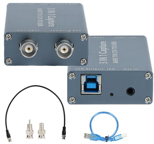 AHD Video Capture,BNC to USB 2.0 Capture Device,1080P Converter for Streaming Video Recording for Windows, Linux