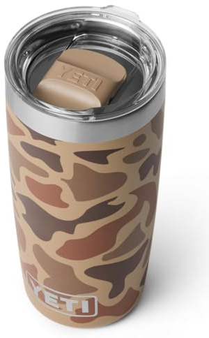 YETI Rambler 10 oz (295 ml) Tumbler with Removable Magslider Lid, Stainless Steel Vacuum Insulated Coffee Cup, Wetlands Camo