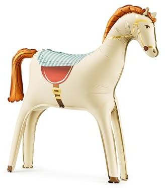 Palloncino a forma di cavallo, con pony autoportante, XL