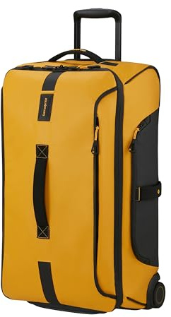 Samsonite Paradiver Light - Sac de Voyage à roulettes (67 cm), Medium, Déperlant, Léger, 74,5L, Jaune (Yellow)