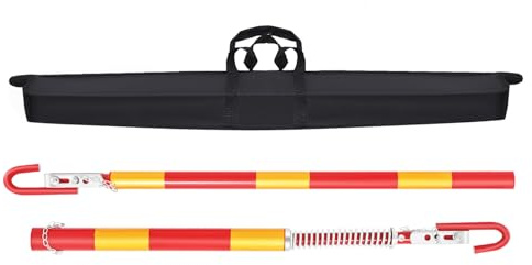 Barra de remolque 3T para coche, barra de remolque de seguridad, con amortiguador, longitud de 1,83 m