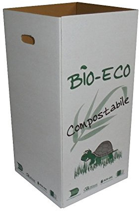 PZ 5 CARTONE PORTA RIFIUTI ORGANICO CM 35 X 35 ALTI CM 70 CONTENITORE PER RACCOLTA DIFFERENZIATA, IMMONDIZIA E SPAZZATURA