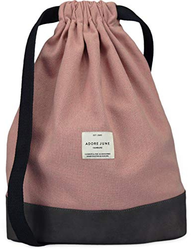 Adore June Daypack Bob Moderno Mochila con Cordón para Deportes, Viajes y Ciudad, Bolsa de Gimnasia para Mujeres y Hombres con Bolsillo Interior y Bolsa de Seguridad con Cremallera