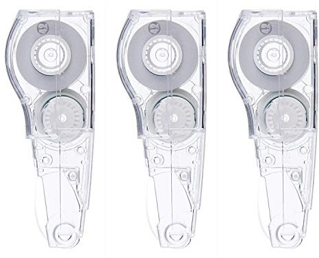 PLUS JAPAN Lot de 3 Cassettes de recharge pour roller correcteur MR 4,2 mm x 6 m