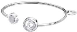 LOTUS STYLE Pulsera Acero Inoxidable Mujer LS2180-2/4 - Sofisticado Brazalete con Pulido y Acabado Refinado 6,6 cm - Ideal para Regalo de Cumpleaños - Aniversario - Ocasiones Especiales
