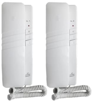 CITOFONO INTERFONO DIGITALE WIRELESS 433 MHZ DA PARETE 2 UNITA' DA INTERNO INTERCOMUNICANTE AC 220V / DC 5V