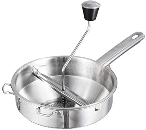 Wisboey Ustensiles de Cuisine de Moulin de Nourriture d'acier Inoxydable, Moulin de Nourriture de PoignéEs, Outils de Cuisine de Boue de Moulin