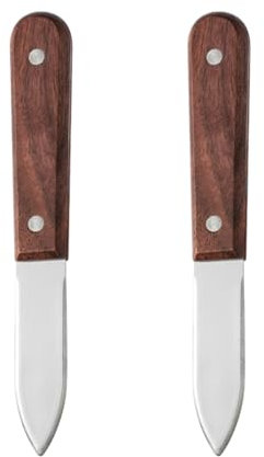 2 Pieces Clam Knives, Stainless Steel Clam Knives, Oyster Shell Knives, Clam Ripper Knife, Seafood Shelling Tools, Suitable for Seafood, Shells, Nuts