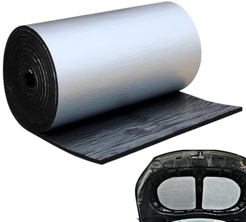 Mihauuke Tappetino Fonoassorbente, Barriera Termica, Isolante Acustico Riduzione Rumore per Porta Bagagliaio Coffano Auto Camion