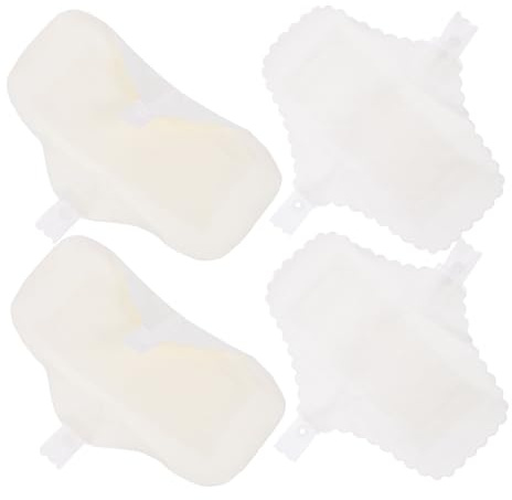 TOPPERFUN Compresas Lavables Reutilizables para Mujeres 18 Cm 4 Piezas Algodón Capa Transpirable Protección Menstrual Diaria para Embarazo Uso Doméstico