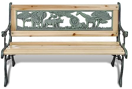 Generico Panchina da Giardino per Bambini 84 cm in Legno
