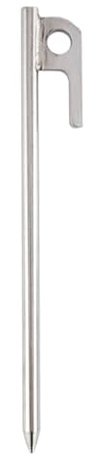 QUMIIRITY Estaca de Tienda de Campaña de Acero Inoxidable 304, 30 Cm, Clavijas Resistentes para Camping y Senderismo, Ancla Antideslizante para Toldos y Carpas al Aire Libre