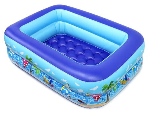 Aischens Piscina Inflable para Niños 110cm PVC Reforzado Piscina Familiar