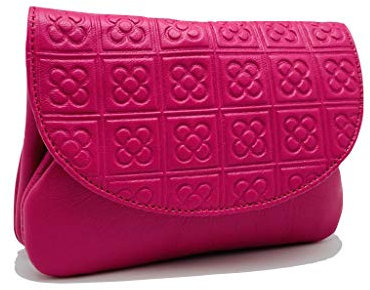 LUGUPELL Portafoglio da donna, signora e ragazza in pelle, Panot Fucsia