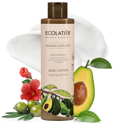 Tiefenwirksames Duschgel mit Bio-Avocado - 97.5% Natürliche Inhaltsstoffe, Vegan, Tierversuchsfrei, sanfte Pflege für Männer & Frauen - 350 ml/ECOLATIER