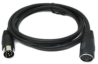 System-S S-Video Cavo 150 cm DIN 8 pin maschio a femmina in nero