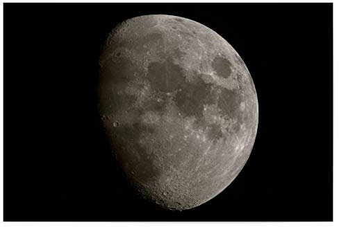 artboxONE Poster 30x20 cm Natur Mond hochwertiger Design Kunstdruck - Bild Mond Erdmond Erdsatellit