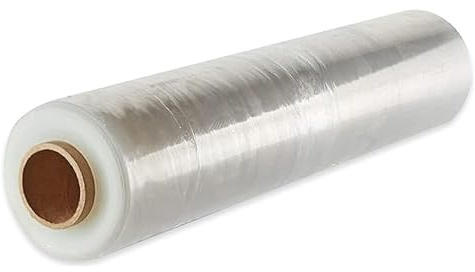 Raylu Paper - Film Transparent Emballage et de Palettisation Industriel, Rouleau de Film Étirable Plastique Résistant à Haute Élasticité pour les Déménagements et Expéditions (Transparent, 1 Unité)