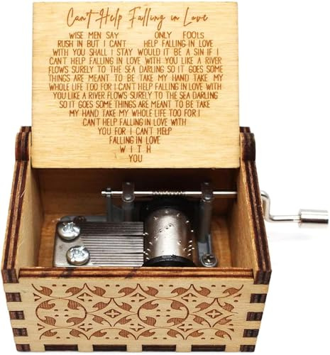 CAMKONG Birthday Gifts for Wife Girlfriend, Can't Help Falling In Love Music Box, Gifts For Husband Wife Wedding Gift Valentines Day