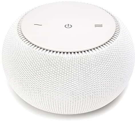 SNOOZ Pro White Noise Sound Machine - Natural Fan Noise, Non-Looping Sound, App Scheduler - Travel Case Included, Sleep Aid for Adults & Baby, 10 Volume Settings, Portable, Gift Registry - Cotton