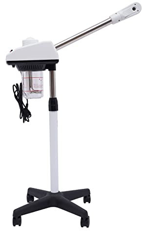 Umidificatore per sauna facciale | Pulitore per pori | Vapore viso professionale Nano Ion | Vapore caldo per casa e salone di bellezza | Ozono vapore | 750 W | 60 min | Bianco