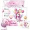 TOBJA Einladungskarten Einhorn inkl. Sticker | XXL Einhorn Kindergeburtstag 15 x 15 cm Partyeinladungen | 10er Set mit Umschlägen & Stickern | Einladungskarten Kindergeburtstag (Einhorn)