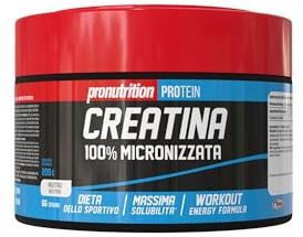 PRO NUTRITION - Creatina micronizzata 200g, Integratore Alimentare, Attività Fisica Elevata Intesità - Incremento Prestazioni Fisiche, Mantenimento di Energia, Creatina, Vitamina B6