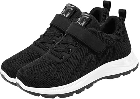 AZMAHT Scarpe per Diabetici Donna Ortopediche Estive Ginnastica a Strappo con Strappo, Piedi Gonfi, Nero, 36/230mm