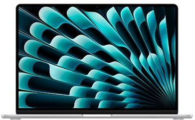 Apple 2024 Portable MacBook Air 15 Pouces avec Puce M3 : écran Liquid Retina 15,3 Pouces, 8 Go de mémoire unifiée, 256 Go de Stockage SSD, Clavier rétroéclairé, caméra FaceTime HD 1080p. Argent