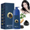 Plant-Based Hair Coloring Cream, Caviar Hair Colour Cream, ZhiHuaShi Caviar Protein Hair Dye, Qiweitang Hair Dye, Hair Color For Gray Hair Coverage (Black)