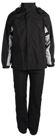 Fabater Tute Antipioggia Moto per Uomo e Donna, Abbigliamento Antipioggia Leggero con Copriscarpe Nascosti, Abbigliamento Antipioggia per Motociclette, Equitazione, Intemperie