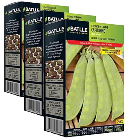 Semillas Batlle Guisante CAPUCHINO S.GIGANTON (Paquete de 3)