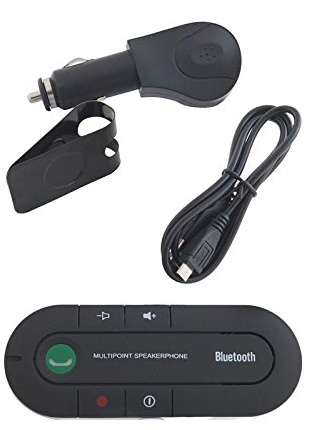 kamiustore Kit Vivavoce Bluetooth V4.1+EDR Universale per Auto multipoint Senza Fili