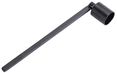 Extincteur de Bougie,Akozon Eteignoir Bougie en Acier Inoxydable Long pour bougies, bougies parfumées, bougies d'aromathérapie, bougies en pot(Noir)